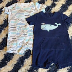 Whale rompers
